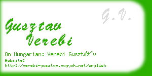 gusztav verebi business card